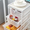 image:imageDormCo Suprima Storage Carts 4 Drawer Woodtop Shelf  WhiteWhitewash Top  Essential Dorm Supplies for College Freshmen NecessitiesWhite  Whitewash Top