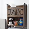 image:imageYak About It Dorm Hutch  Over the Fridge Organizer  Gray WalnutDark Wood Walnut