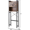 image:imageYak About It Dorm Hutch  Over the Fridge Organizer  Gray WalnutDark Wood Walnut