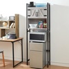 image:imageYak About It Dorm Hutch  Over the Fridge Organizer  Gray WalnutGray Walnut