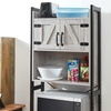 image:imageYak About It Dorm Hutch  Over the Fridge Organizer  Gray WalnutGray Walnut