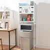 image:imageYak About It Dorm Hutch  Over the Fridge Organizer  Gray WalnutWhite