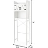 image:imageYak About It Dorm Hutch  Over the Fridge Organizer  Gray WalnutWhite
