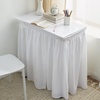 image:image32 Length Cotton Dorm Desk Skirt  Farmhouse White32 x 24 Rectangular