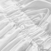 image:image32 Length Cotton Dorm Desk Skirt  Farmhouse White42 x 24 Rectangular