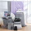 image:image44Piece Dorm Essentials Set  Twin XL Bedding amp Supplies Pack PurpleGray