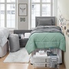 image:image44Piece Dorm Supplies Set  Twin XL Bedding amp Essentials Pack GreenGray