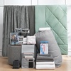 image:image44Piece Dorm Supplies Set  Twin XL Bedding amp Essentials Pack GreenGray