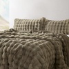 image:imageByourbed Snowball Chunky Bunny  Coma Inducer Twin Oversized Comforter Set  Olive Earth Experience Coma Worthy Sleep with Cozy Faux Fur Extra Large BeddingKing