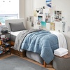 image:imageCollege Dorm Pack Plus Twin XL Bedding Bundle Smoke BlueGranite Gray Set