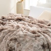 image:imageComa Inducer Snowball Chunky Bunny Twin XL Blanket  Taupe DesertQueen US Standard