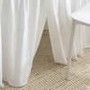 image:imageCorner Pleated 32 Length Cotton Dorm Desk Skirt  White32 x 24 Rectangular