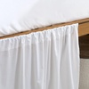 image:imageCotton Dorm Bungee Bed Skirt 3 Panel Set  Farmhouse White