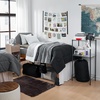 image:imageDormCo 100 Complete Twin XL Bedding amp Dorm Essentials Package BlackWhite
