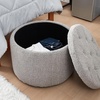image:imageDormCo 2East  Storage Comfort Seat Ottoman  BrownWhiteBrown  White