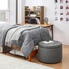 image:imageDormCo 2East  Storage Comfort Seat Ottoman  BrownWhiteDark Gray