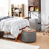 image:imageDormCo 2East  Storage Table Ottoman  Pure WhiteGray  White