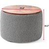 image:imageDormCo 2East  Storage Table Ottoman  Pure WhiteGray  White