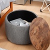 image:imageDormCo 2East  Storage Table Ottoman  Pure WhiteGray  White