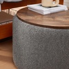 image:imageDormCo 2East  Storage Table Ottoman  Pure WhiteGray  White