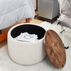 image:imageDormCo 2East  Storage Table Ottoman  Pure WhiteOff White