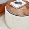 image:imageDormCo 2East  Storage Table Ottoman  Pure WhiteOff White