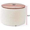 image:imageDormCo 2East  Storage Table Ottoman  Pure WhiteOff White