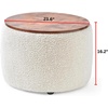 image:imageDormCo 2East  Storage Table Ottoman  Pure WhitePure White