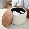 image:imageDormCo 2East  Storage Table Ottoman  Pure WhitePure White