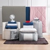 image:imageDormCo FullyLoaded TXL Dorm BeddingEssentials Silver PinkNightfall Navy