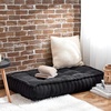 image:imageDormCo Rainha  Ultra Thick Tufted Floor Pillow  Dark BrownBlack