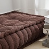 image:imageDormCo Rainha  Ultra Thick Tufted Floor Pillow  Dark BrownDark Brown