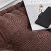 image:imageDormCo Rainha  Ultra Thick Tufted Floor Pillow  Dark BrownDark Brown