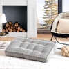 image:imageDormCo Rainha  Ultra Thick Tufted Floor Pillow  Dark BrownGray