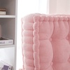 image:imageDormCo Rainha  Ultra Thick Tufted Floor Pillow  Dark BrownPeachy Pink