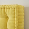 image:imageDormCo Rainha  Ultra Thick Tufted Floor Pillow  Dark BrownYellow