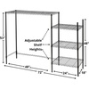 image:imageDormCo Suprima Shelf Supreme Adjustable Shelving  Gunmetal Gray