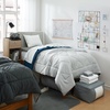 image:imageDormCo Upgraded College Twin XL Bedding  Dorm Supplies Package GrayNavy