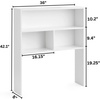 image:imageDormCo Yak About It Double Shelf  Desk Bookshelf Hutch  White