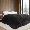 image:imageLonger Than Long  Coma Inducer Plush Oversized Blanket 115 x 180  Black Experience Luxury Comfort with Extra Large BeddingBlack