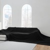 image:imageLonger Than Long  Coma Inducer Plush Oversized Blanket 115 x 180  Black Experience Luxury Comfort with Extra Large BeddingBlack