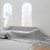 image:imageLonger Than Long  Coma Inducer Plush Oversized Blanket 115 x 180  Black Experience Luxury Comfort with Extra Large BeddingSilver Gray