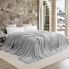 image:imageLonger Than Long  Coma Inducer Plush Oversized Blanket 115 x 180  Black Experience Luxury Comfort with Extra Large BeddingSilver Gray