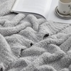 image:imageLonger Than Long  Coma Inducer Plush Oversized Blanket 115 x 180  Black Experience Luxury Comfort with Extra Large BeddingSilver Gray