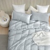 image:imageSnorze Cloud Cozy Coma Inducer Twin Oversized Comforter Set Glacier Gray  Experience Coma Worthy Sleep with Silky Cooling Extra Large BeddingKing