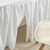 image:imageStandard Pleated 32 Length Cotton Dorm Desk Skirt  White32 x 24 Rectangular