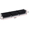 image:imageSuprima Underbed Storage  Lidded 3 Section  WhiteBlack