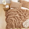 image:imageTurtle Roll Cakes Chunky Bunny Coma Inducer Twin Oversized Comforter Set  Nougat Cream Experience Coma Worthy Sleep with Cozy Faux Fur Extra Large BeddingQueen
