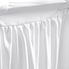 image:imageWhite Microfiber Dorm Desk Skirt  32 Length36 x 24 Rectangular