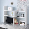 image:imageYak About It Compact Adjustable Dorm Desk Bookshelf  White